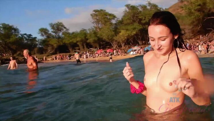 Carmen makes it to Hawaii, and loves the nude beach.