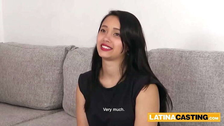 Stunning Latina Porn Debut: Lia Ponce's Anal & Facial Casting