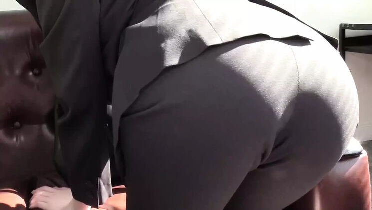 Office Boss Sara Haneda Gets Facial & Cumshot in Standing Fuck - Low Angle Panty Flash