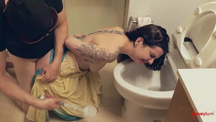 Lily Thot Dominated - Rough Anal, Pissing & Cum Eating Toilet Goddess