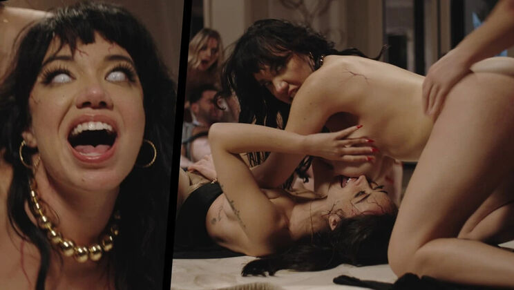 Hot Lesbian MILFs Dominate Tied-Up Guy in Wild Family Orgy - Pussy Eating & Femdom Fun