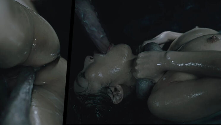 Japanese Anime Girl Emiri Fucked Hard by Monster Cock - Creampie, Bondage & Cum in Mouth