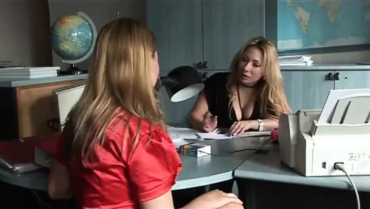 Blonde with big boobs loves huge dick in her hairy pussy, mouth, and ass