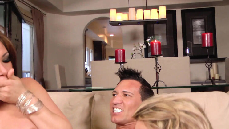 Courtney Cummz and Tory Lane worship Marco Banderas' huge fat cock - deep throat and dirty talk for a big beautiful woman